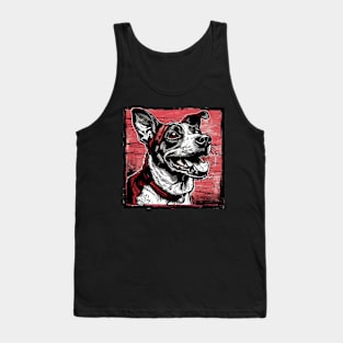 Retro Art Basenji Dog Lover Tank Top